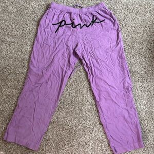 PINK straight leg pajama pants